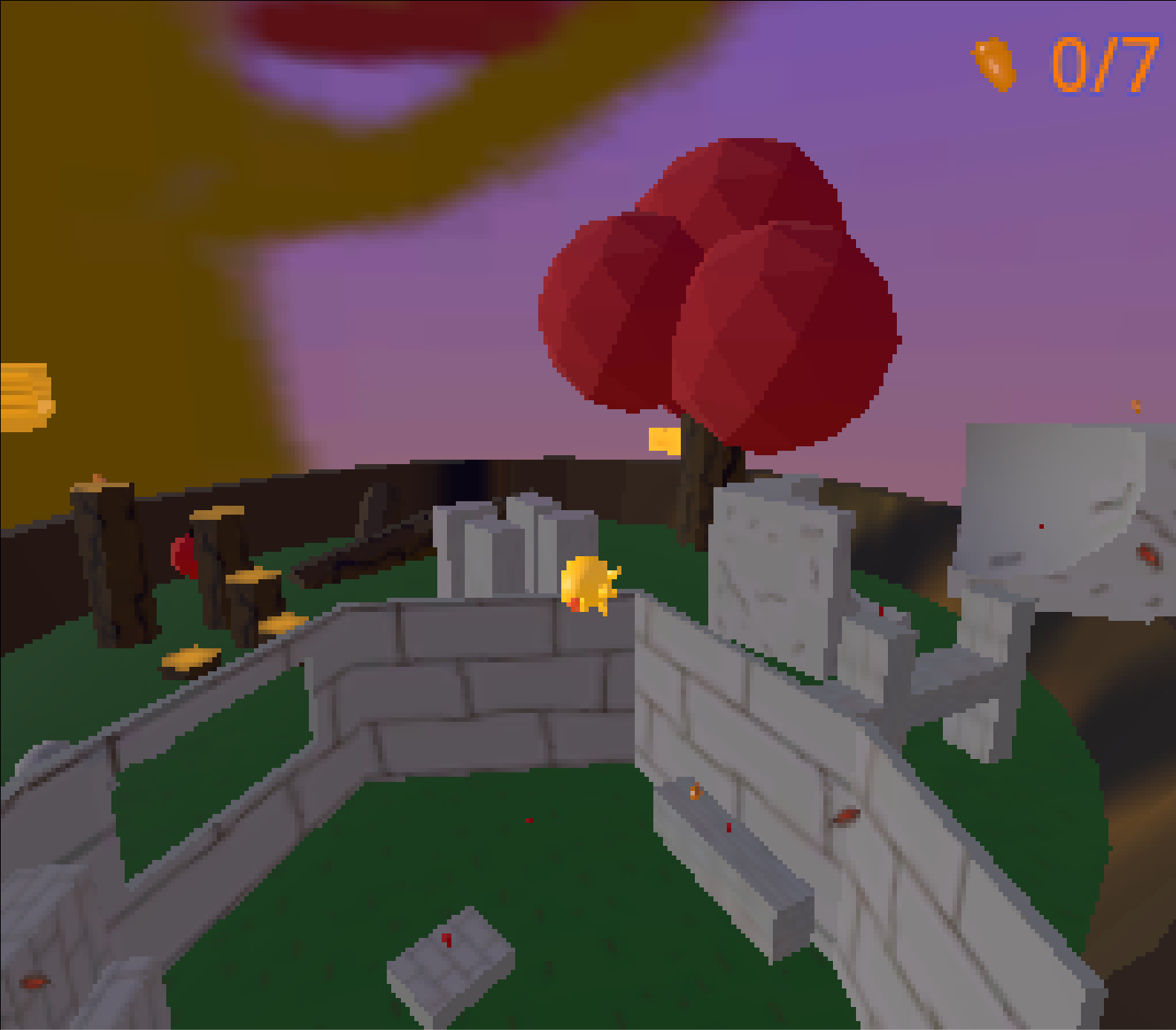 Screenshot of the level in EAT ROLL REPEAT